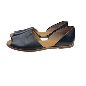 Franco Sarto Women's Black Venezia D'Orsay Flat size 9